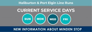 Haliburton & Port Elgin Line Runs