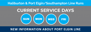 Haliburton & Port Elgin / Southampton Line Runs